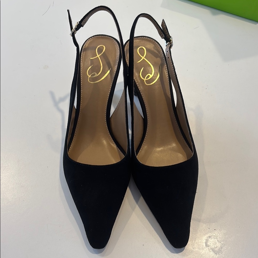 Sam Edelman Black Heels Slingback Pumps